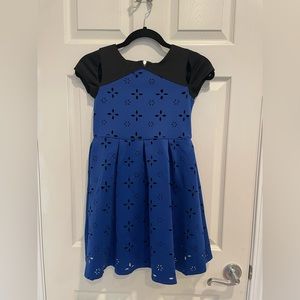 NWOT Blush Girl’s Black and Blue Dress